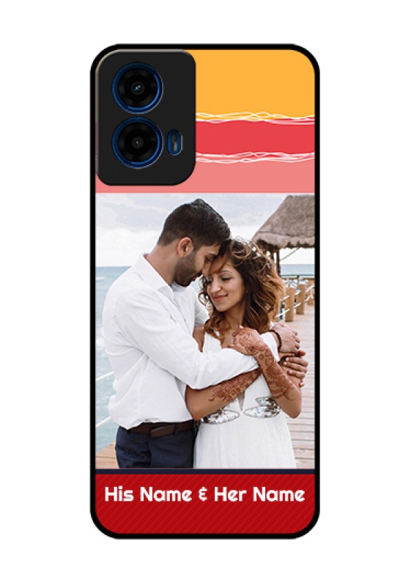 Moto G45 5G Custom Glass Phone Case - Colorful Case Design