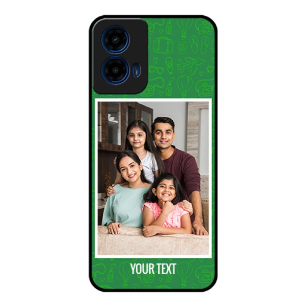 Moto G45 5G Custom Glass Phone Case - Picture Upload Design