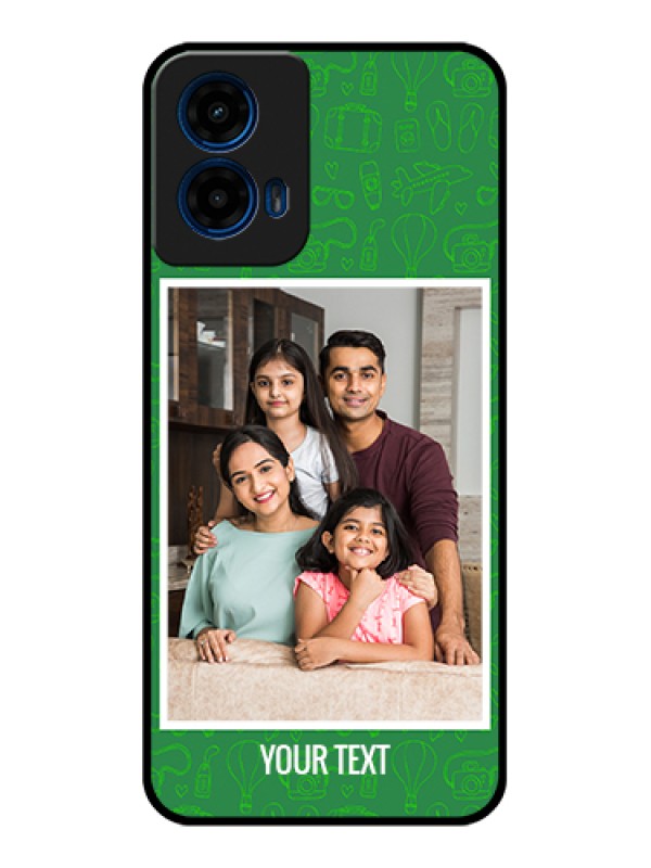 Custom Moto G45 5G Custom Glass Phone Case - Picture Upload Design