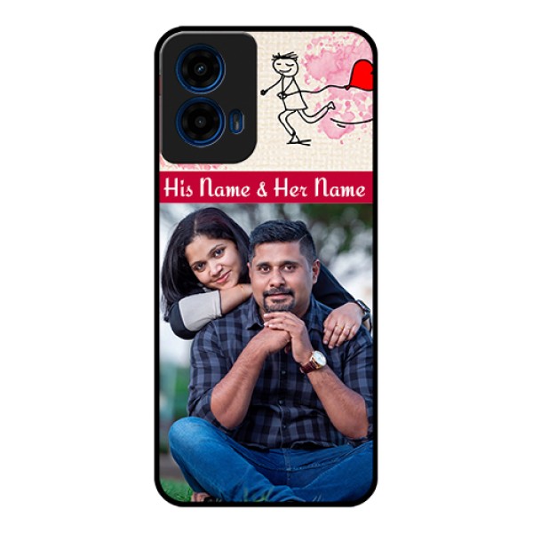 Moto G45 5G Custom Glass Phone Case - You And Me Case Design Moto G45 5G Custom Glass Phone Case - You And Me Case Design