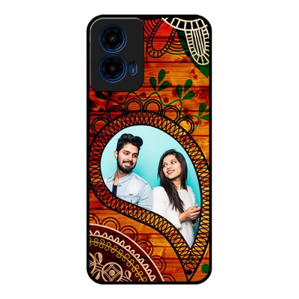 Moto G45 5G Custom Glass Phone Case - Abstract Colorful Design