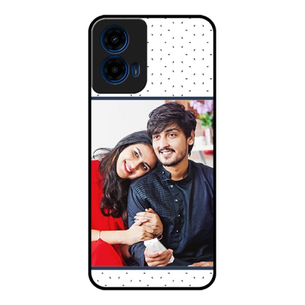Moto G45 5G Custom Glass Phone Case - Premium Dot Design