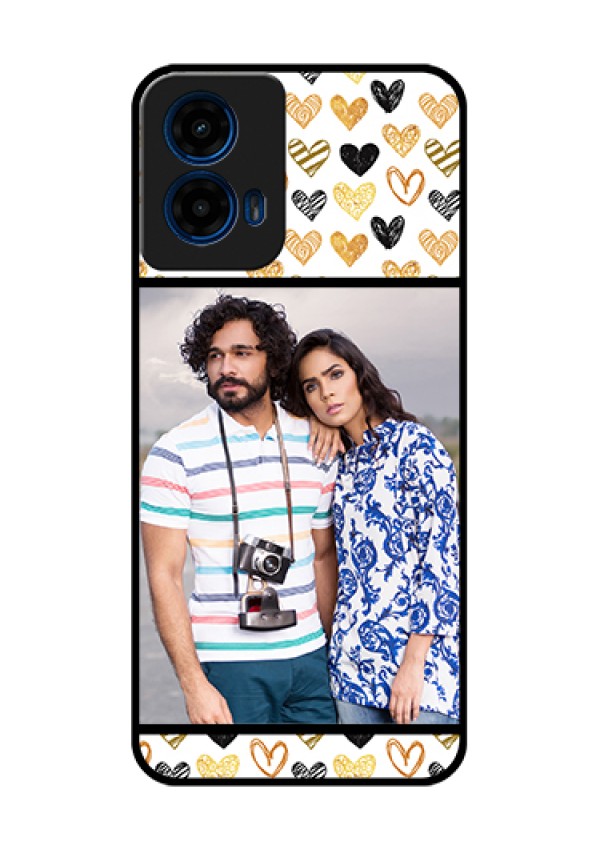 Moto G45 5G Custom Glass Phone Case - Love Symbol Design