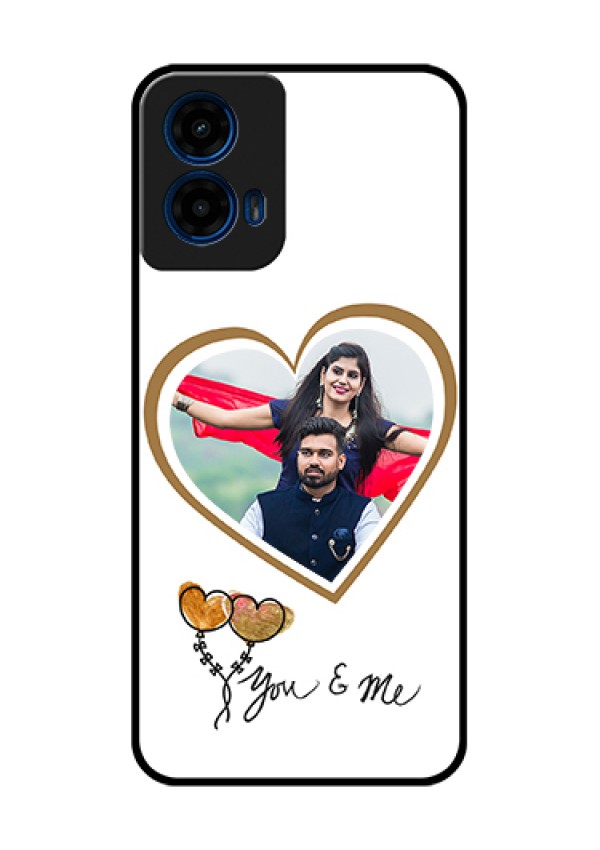 Moto G45 5G Custom Glass Phone Case - You & Me Design