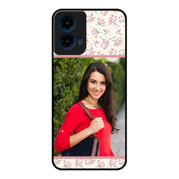 Moto G45 5G Custom Glass Phone Case - Stunning Floral Design