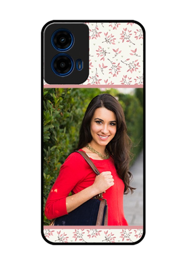 Moto G45 5G Custom Glass Phone Case - Stunning Floral Design