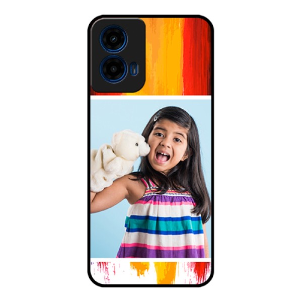 Moto G45 5G Custom Glass Phone Case - Multi Color Design