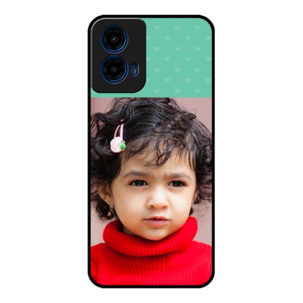 Moto G45 5G Custom Glass Phone Case - Lovers Picture Design