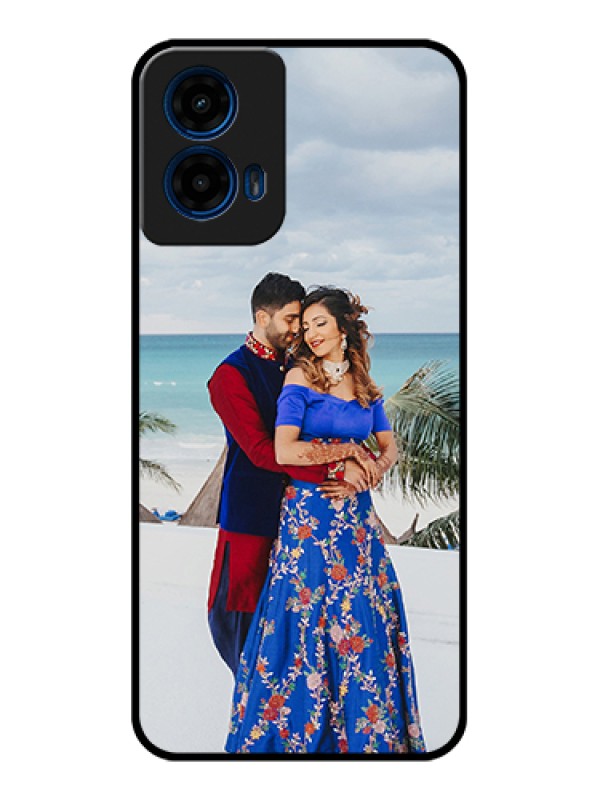 Custom Moto G45 5G Custom Glass Phone Case - Upload Full Picture Design