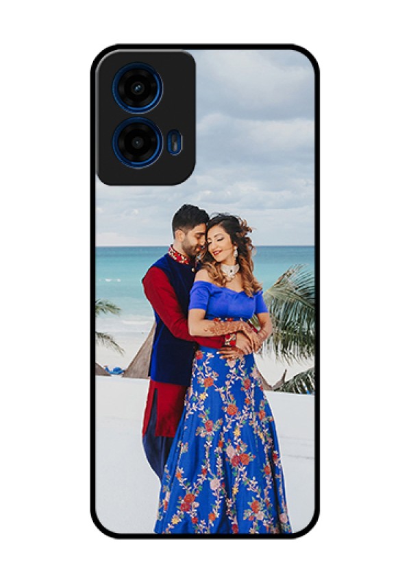 Moto G45 5G Custom Glass Phone Case - Upload Full Picture Design