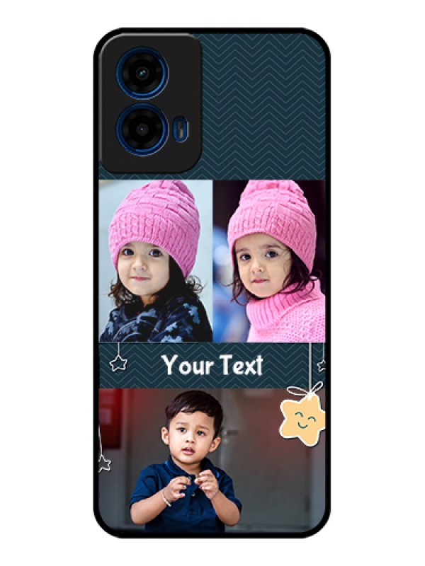 Custom Moto G45 5G Custom Glass Phone Case - Hanging Stars Design