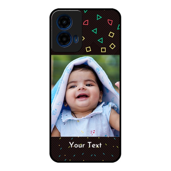 Moto G45 5G Custom Glass Phone Case - With Confetti Birthday Design Moto G45 5G Custom Glass Phone Case - With Confetti Birthday Design