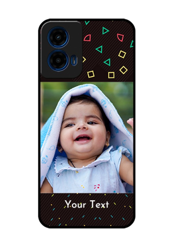 Moto G45 5G Custom Glass Phone Case - With Confetti Birthday Design