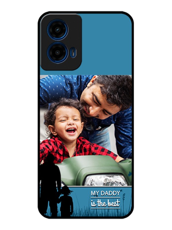 Custom Moto G45 5G Custom Glass Phone Case - Best Dad Design