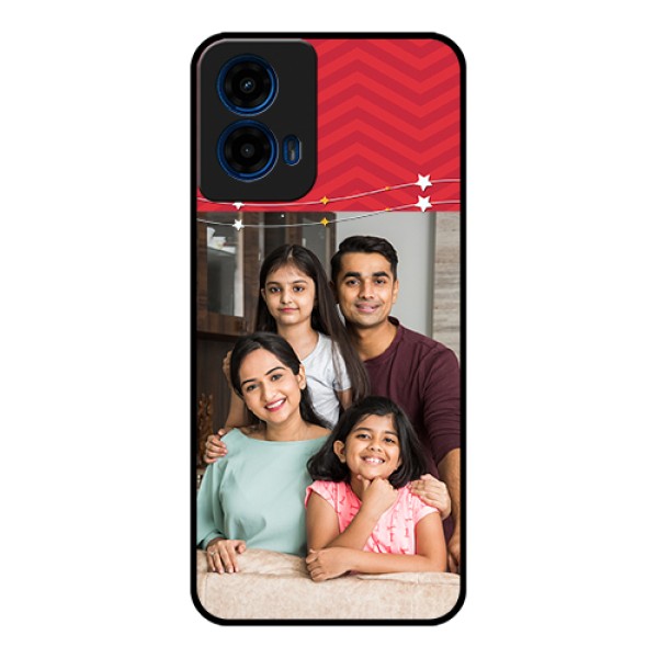 Moto G45 5G Custom Glass Phone Case - Happy Family Design