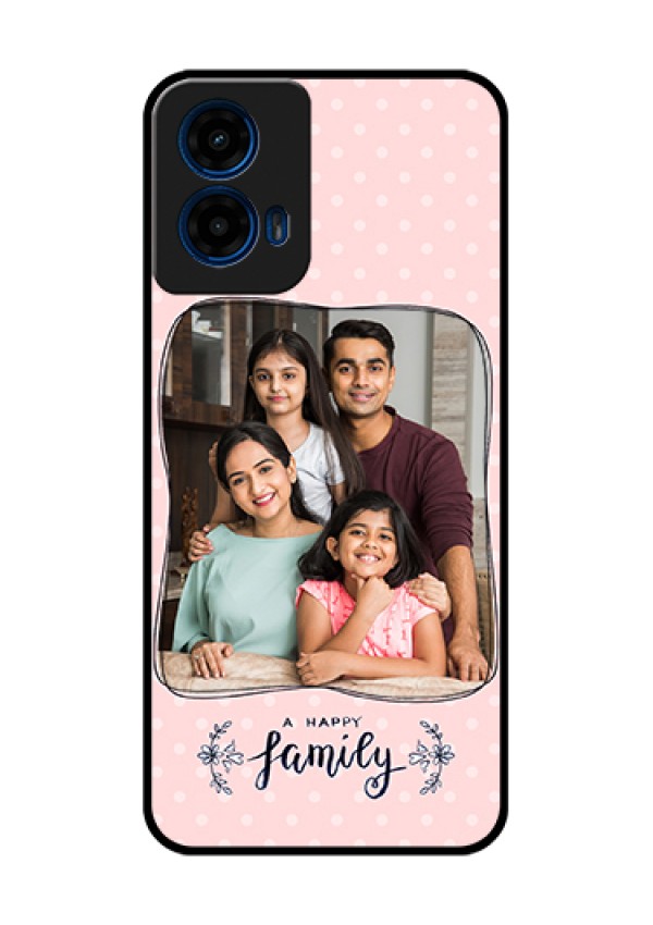 Moto G45 5G Custom Glass Phone Case - Family With Dots Design