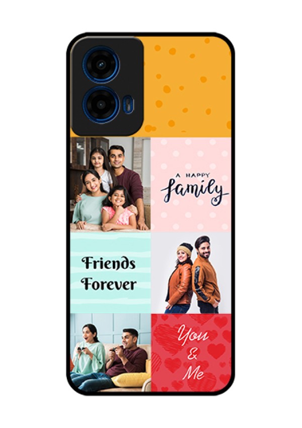 Moto G45 5G Custom Glass Phone Case - Images With Quotes Design