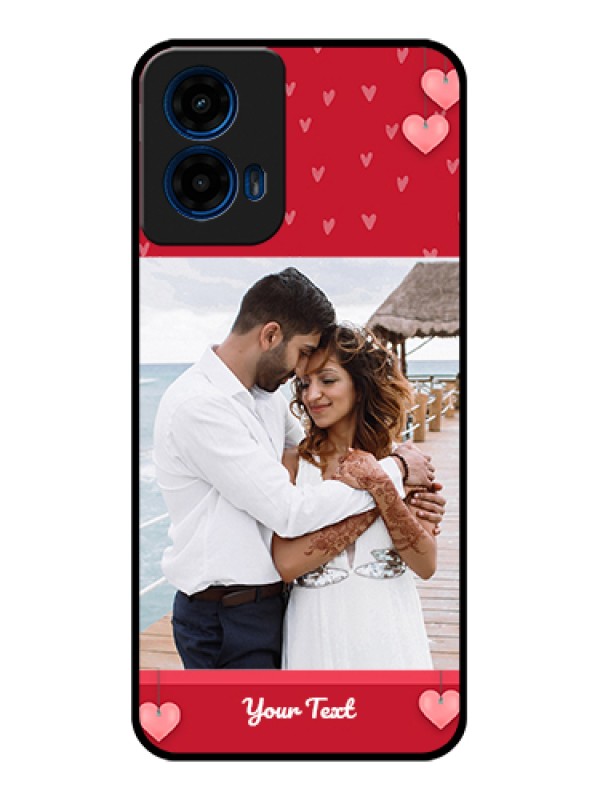 Custom Moto G45 5G Custom Glass Phone Case - Valentines Day Design