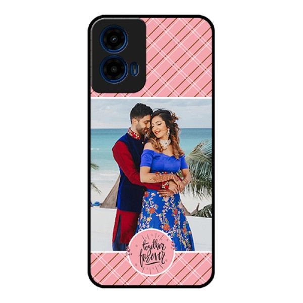 Moto G45 5G Custom Glass Phone Case - Together Forever Design
