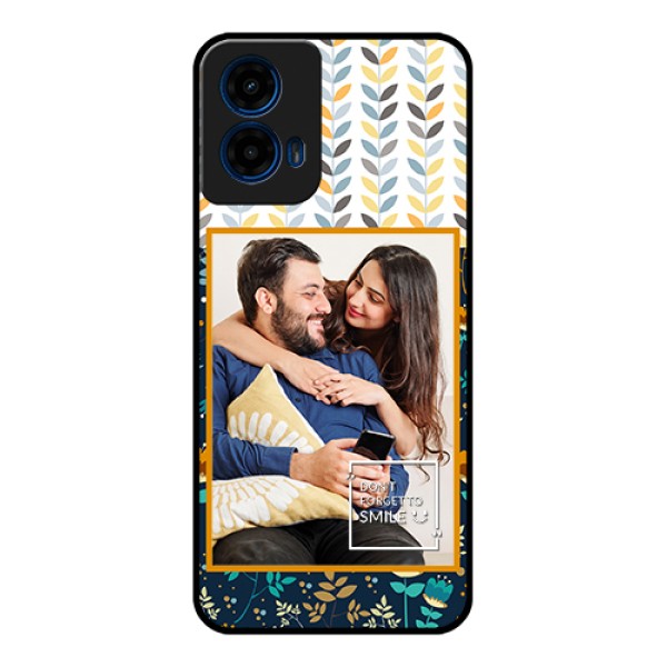 Moto G45 5G Custom Glass Phone Case - Pattern Design