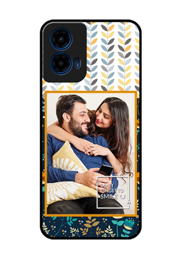 Moto G45 5G Custom Glass Phone Case - Pattern Design