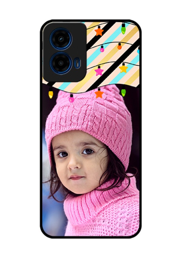 Moto G45 5G Custom Glass Phone Case - Lights Hanging Design