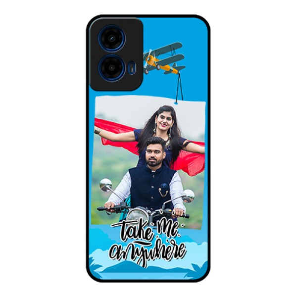 Moto G45 5G Custom Glass Phone Case - Traveller Design