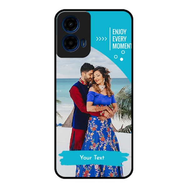 Moto G45 5G Custom Glass Phone Case - Happy Moment Design
