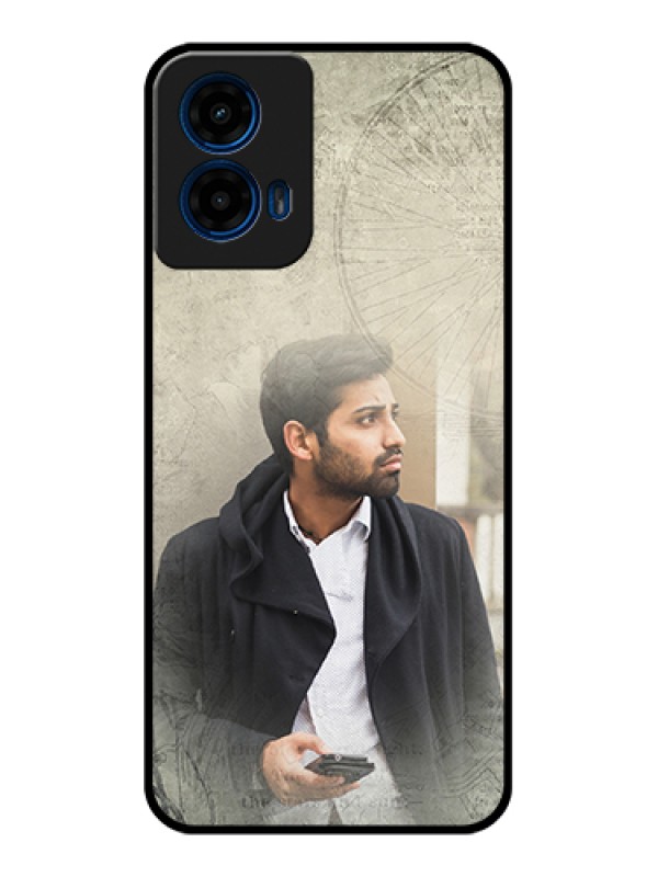 Custom Moto G45 5G Custom Glass Phone Case - With Vintage Design