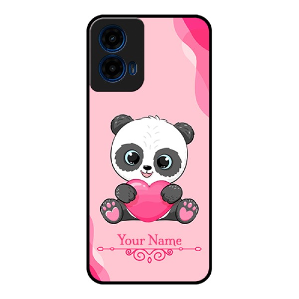 Moto G45 5G Custom Glass Phone Case - Cute Panda Design