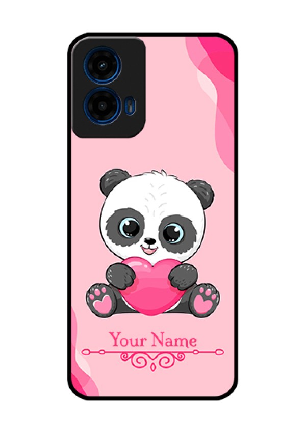 Moto G45 5G Custom Glass Phone Case - Cute Panda Design