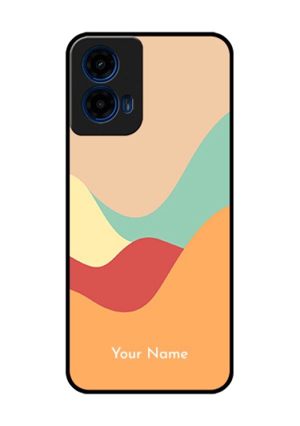 Moto G45 5G Custom Glass Phone Case - Ocean Waves Multi - Colour Design
