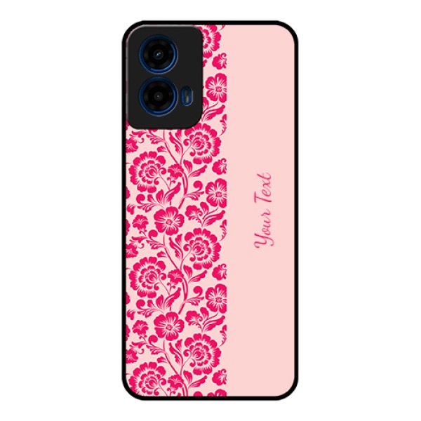 Moto G45 5G Custom Glass Phone Case - Attractive Floral Pattern Design Moto G45 5G Custom Glass Phone Case - Attractive Floral Pattern Design