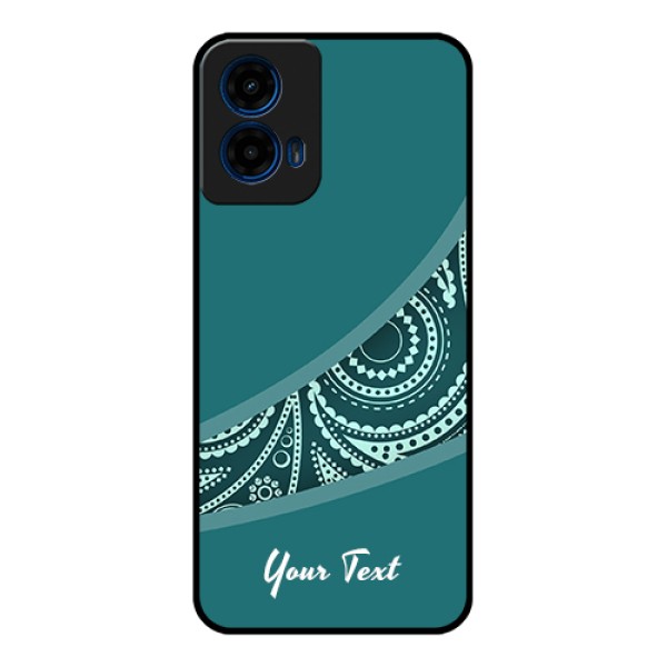 Moto G45 5G Custom Glass Phone Case - Semi Visible Floral Design Moto G45 5G Custom Glass Phone Case - Semi Visible Floral Design