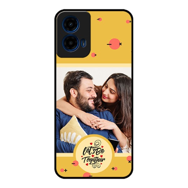 Moto G45 5G Custom Glass Phone Case - Lets Be Together Design