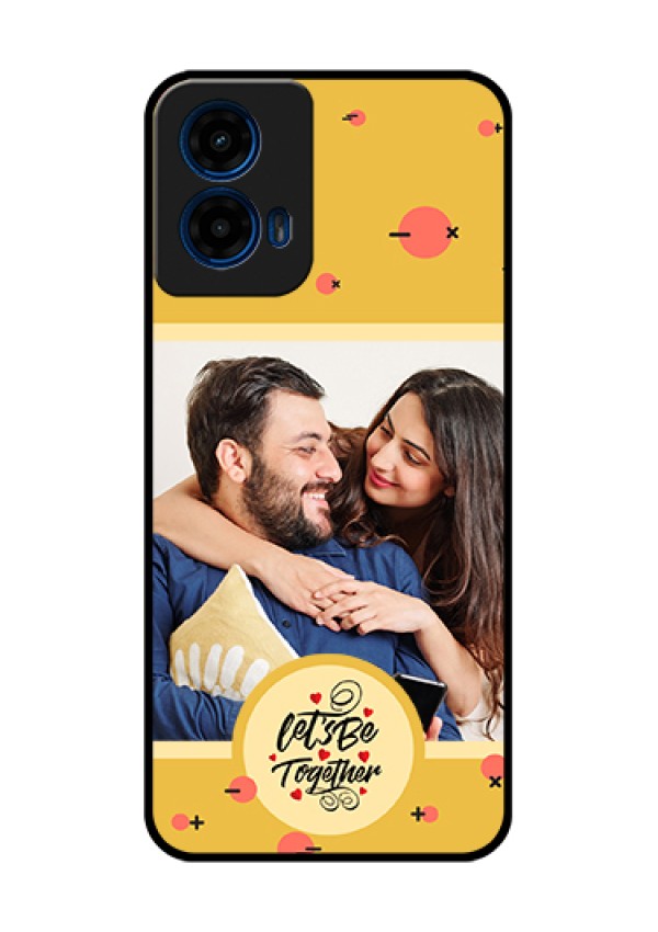 Moto G45 5G Custom Glass Phone Case - Lets Be Together Design