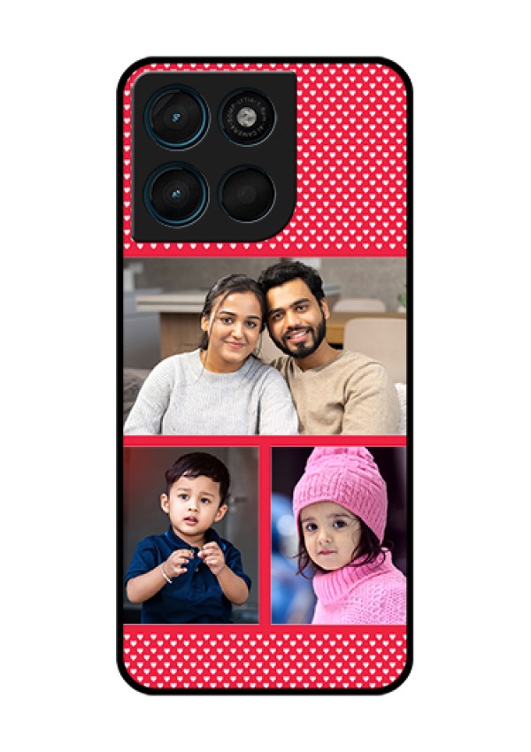 Motorola Moto G57 Power Custom Glass Phone Case - Bulk Photo Upload Design