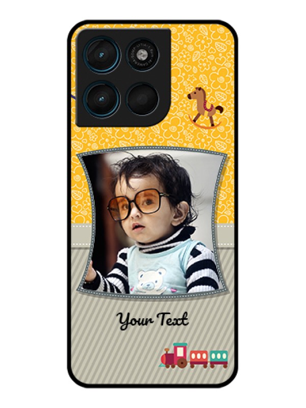 Custom Motorola Moto G57 Power Custom Glass Phone Case - Baby Picture Upload Design
