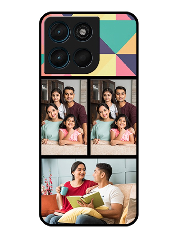 Custom Motorola Moto G57 Power Custom Glass Phone Case - Bulk Pic Upload Design