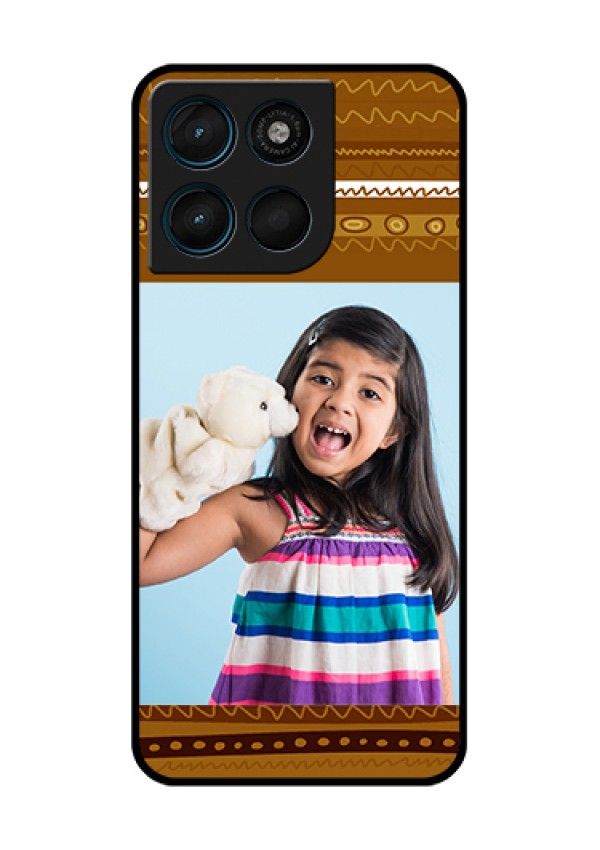 Motorola Moto G57 Power Custom Glass Phone Case - Friends Picture Upload Design