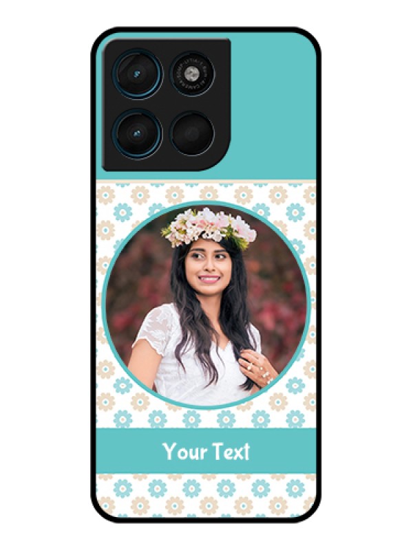 Custom Motorola Moto G57 Power Custom Glass Phone Case - Beautiful Flowers Design