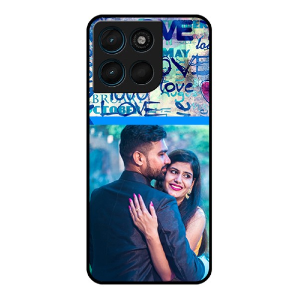 Motorola Moto G57 Power Custom Glass Phone Case - Colorful Love Design