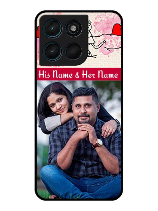 Custom Motorola Moto G57 Power Custom Glass Phone Case - You And Me Case Design