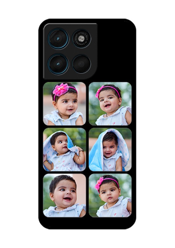 Motorola Moto G57 Power Custom Glass Phone Case - Multiple Pictures Design