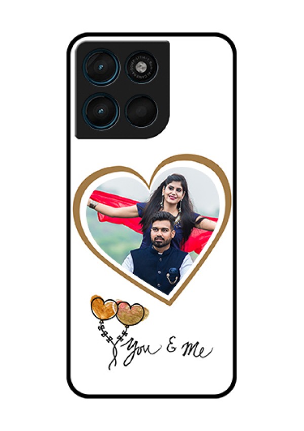 Motorola Moto G57 Power Custom Glass Phone Case - You & Me Design