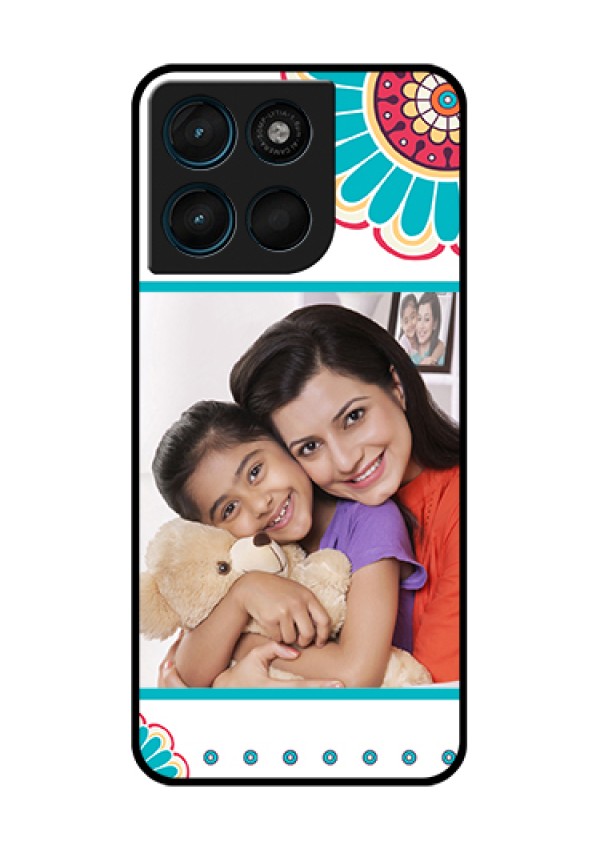 Motorola Moto G57 Power Custom Glass Phone Case - Flower Design