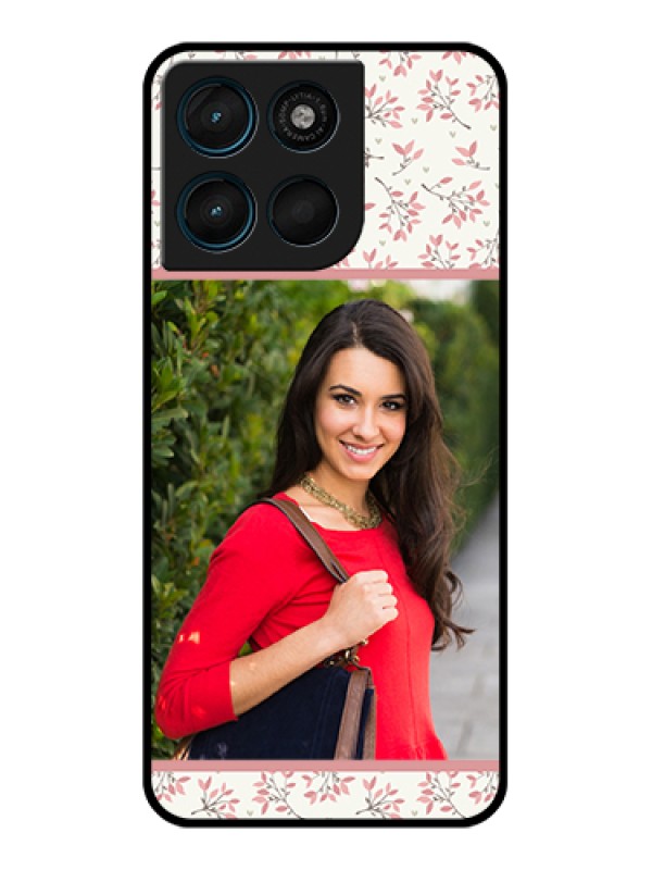 Custom Motorola Moto G57 Power Custom Glass Phone Case - Stunning Floral Design