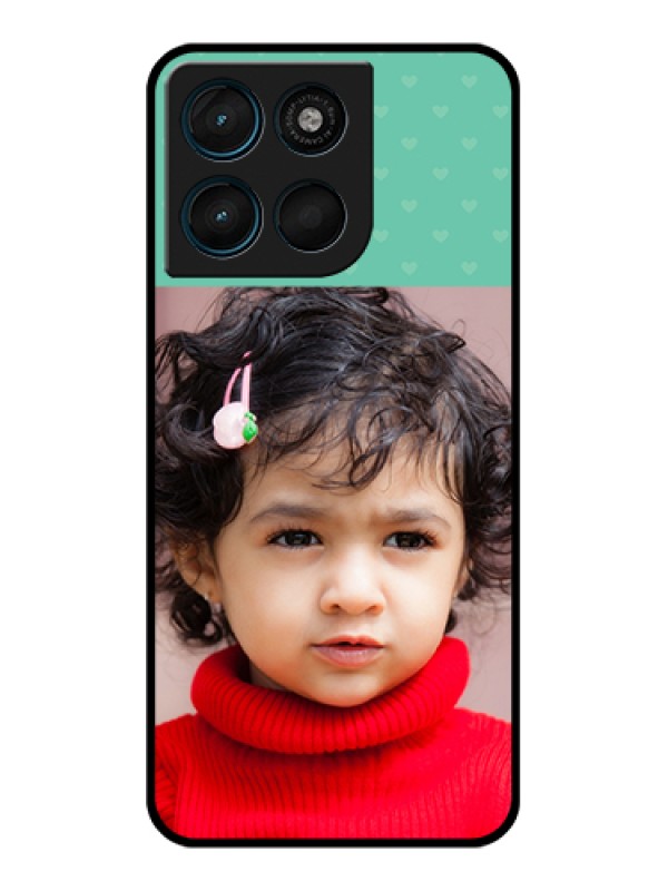 Custom Motorola Moto G57 Power Custom Glass Phone Case - Lovers Picture Design