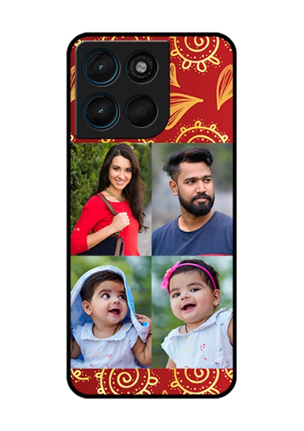 Motorola Moto G57 Power Custom Glass Phone Case - 4 Image Traditional Design