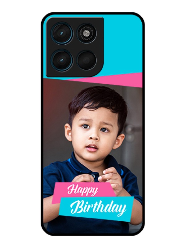 Custom Motorola Moto G57 Power Custom Glass Phone Case - Image Holder With 2 Color Design